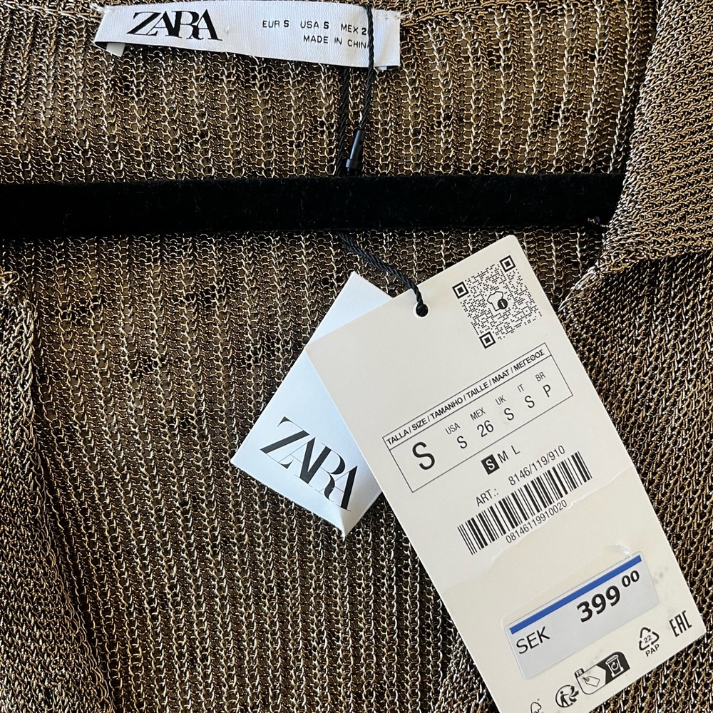ZARA metallic blouse - Picture 2 of 3
